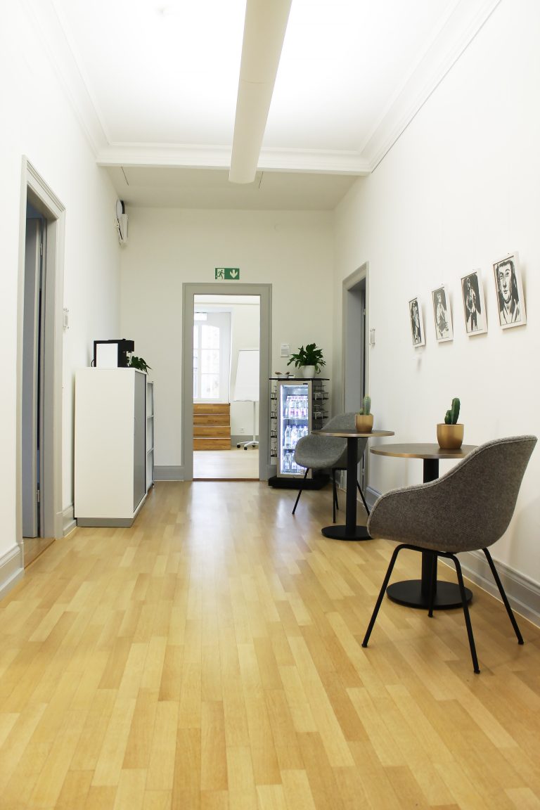Der Eingangsbereich im Obergeschoss der Villa Aichele