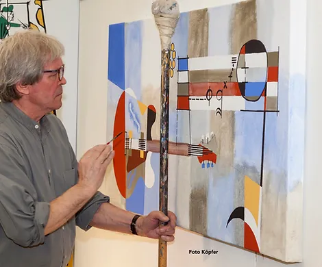Bruno Haas präsentiert seine Kunst in der Villa Aichele – Vernissage der Ausstellung „Kolorite“ ab 19:00 Uhr